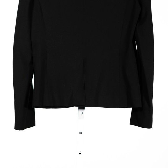 J. Crew Women's Blazer Black Wool Stretch One Button Work Career Suit Jacket 6 - Picture 8 of 10